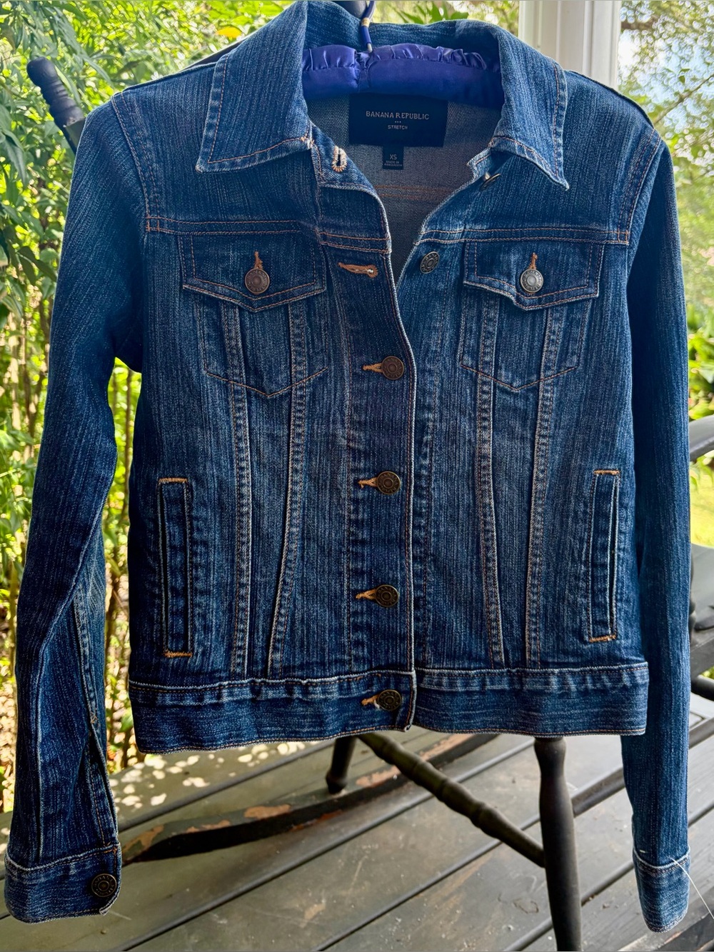 NWOT BANANA REPUBLIC Blue Denim Jacket Size XS Ladies